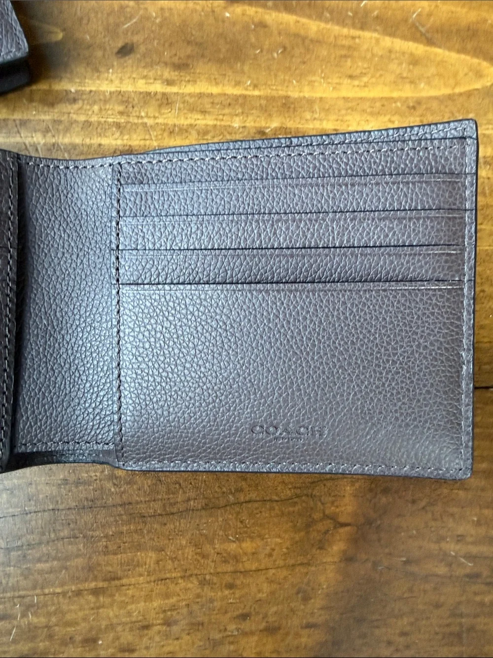 Coach Men’s Brown Mahogany Leather Wallet